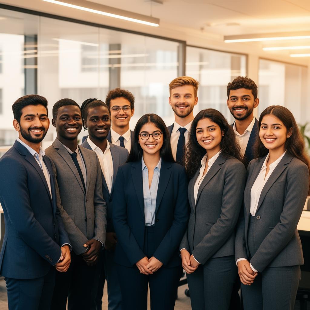 Global interns from India and international universities